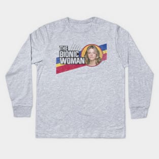 Bionic Woman Kids Long Sleeve T-Shirt